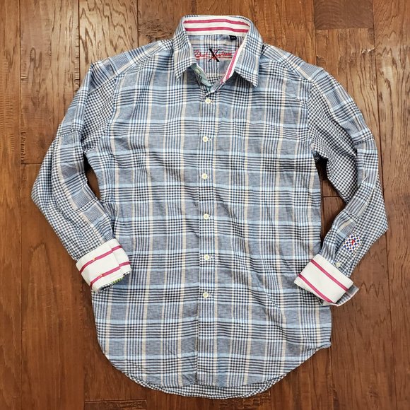 Robert Graham Other - Robert Graham Button Down Dress Shirt Blue Plaid M